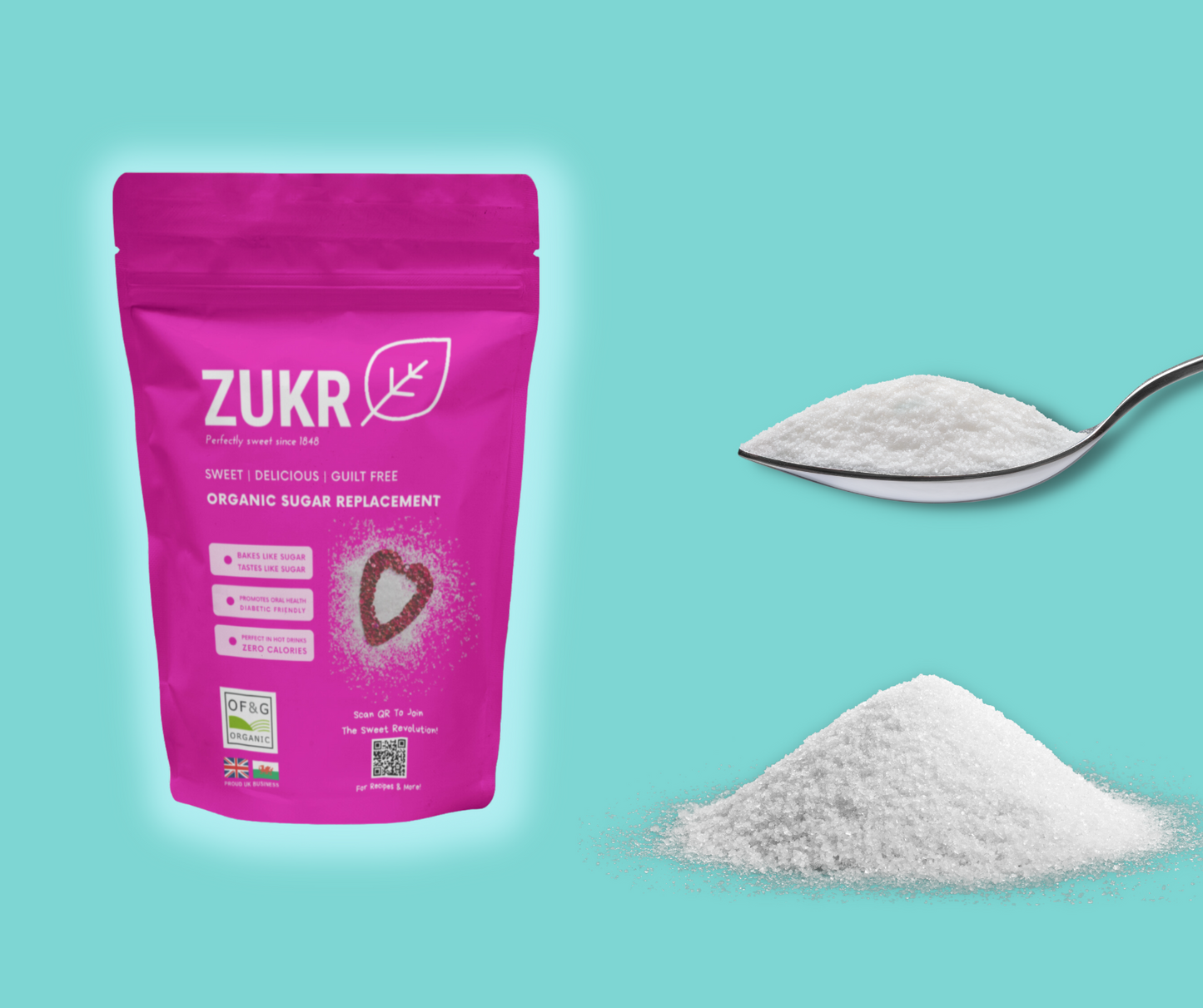 Natural Plant-Based Sweetness in each spoon. ZUKR Natural Organic Sugar Replacement: A spoonful of sweetness, a world of health benefits.