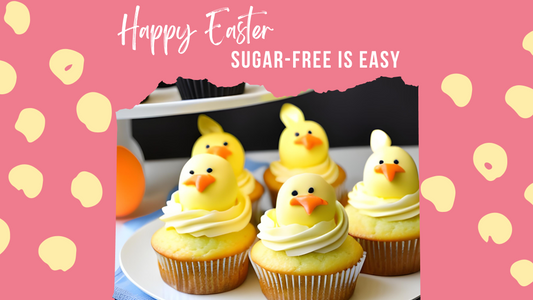 ZUKR Sugar-Free Easter Cupcakes | Chick-Themed Cheesecake Topping