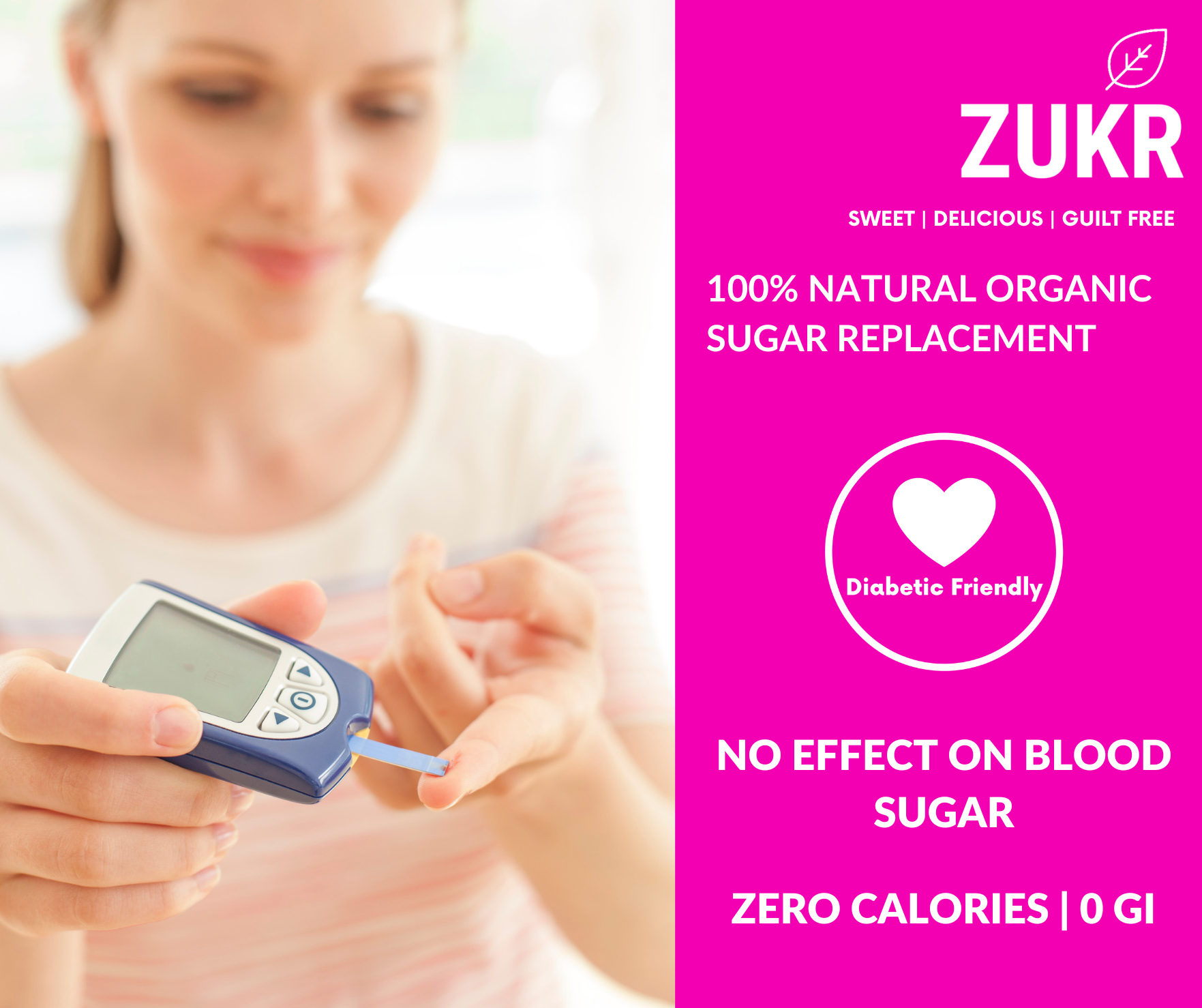 Zero GI: Maintains stable blood sugar levels and promotes overall health. Can be used by those who are monitoring blood sugar levels