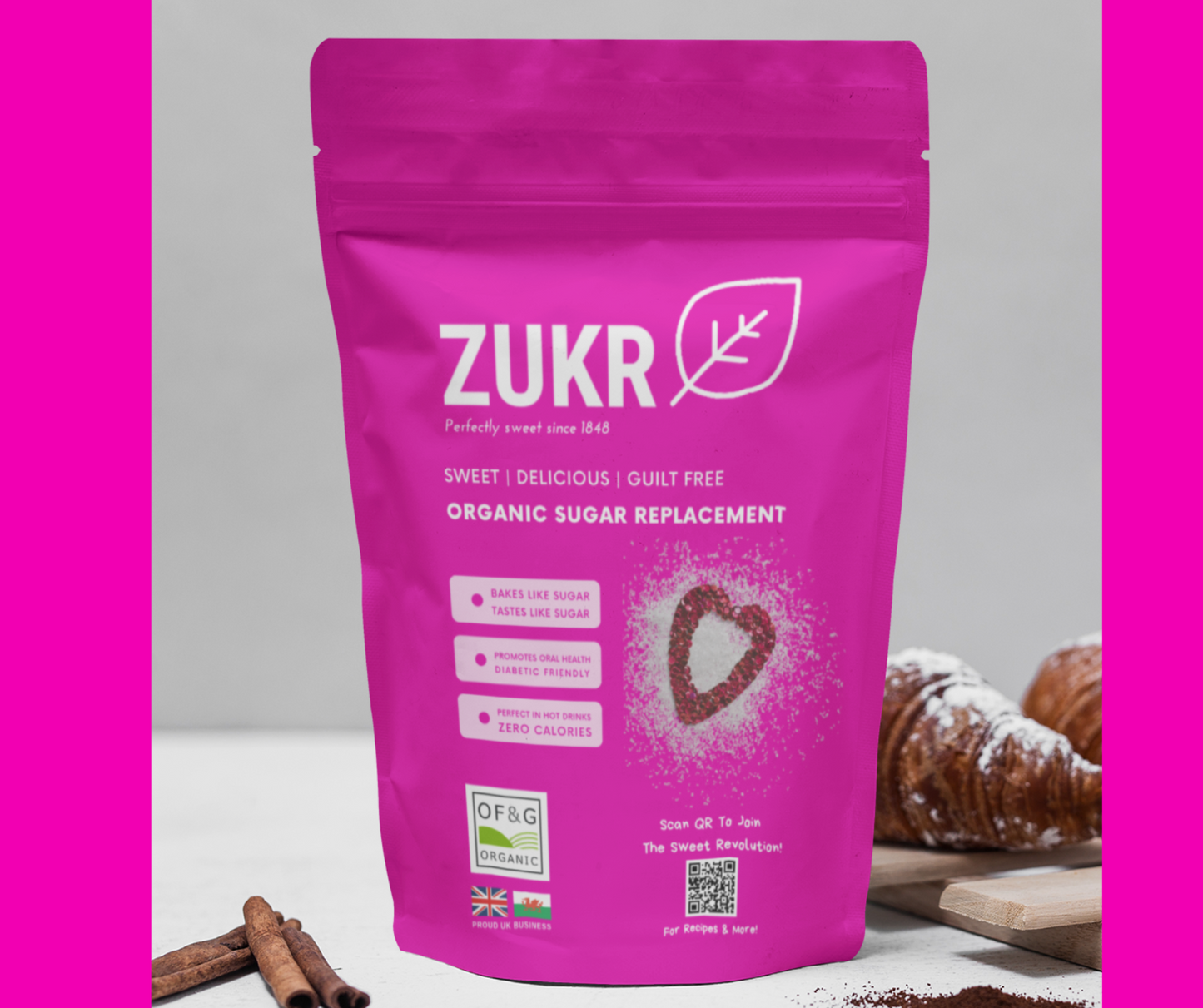 ZUKR Natural Organic Sugar Replacement effortlessly blends into hot beverages, providing a guilt-free sweetness without compromising on taste.