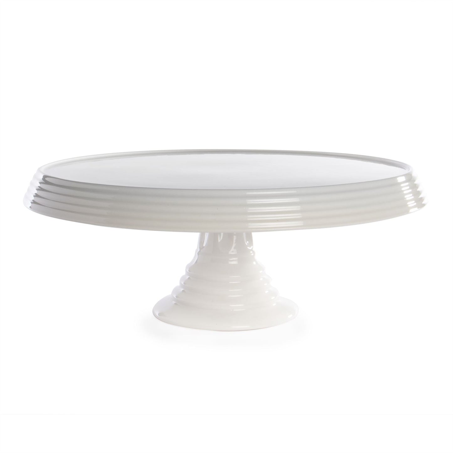 Ceramic Cake Stand with Glass Dome