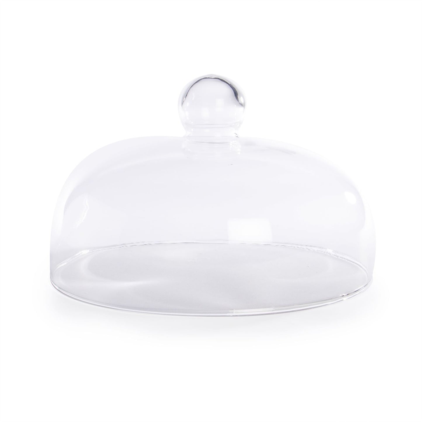Ceramic Cake Stand with Glass Dome