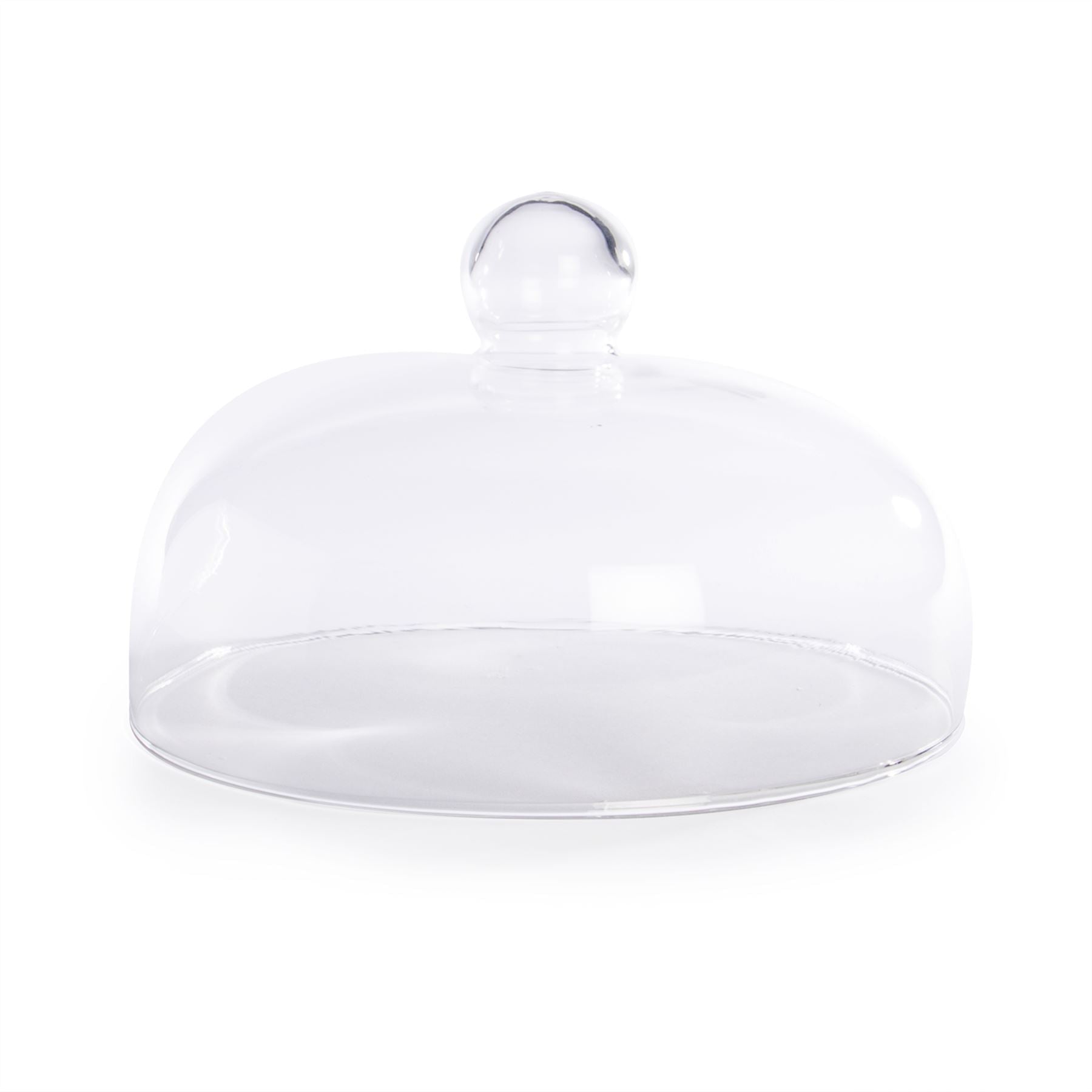 Ceramic Cake Stand with Glass Dome
