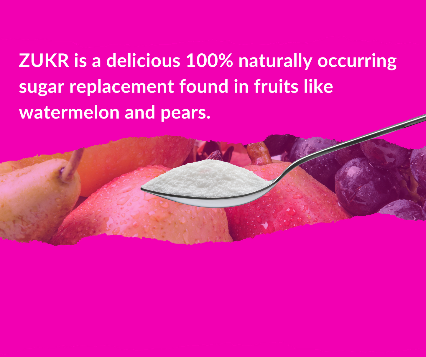A heaping spoonful of ZUKR Natural Organic Sugar Replacement, nestled against its eye-catching pink packaging, beckons health-conscious consumers seeking a guilt-free alternative to traditional sweeteners. ZUKR's granulated texture and sparkling white hue evoke the sweetness of sugar without any of the undesirable health implications, making it a popular choice for those following keto, vegan, and paleo diets.