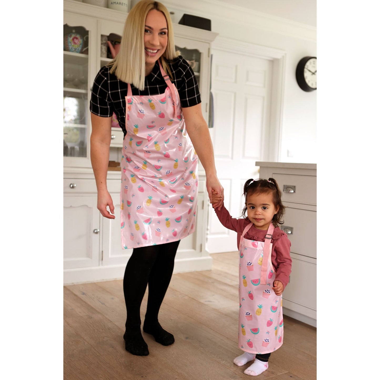 Children’s Wipe-Clean Baking Apron | Pink Yummy Treats