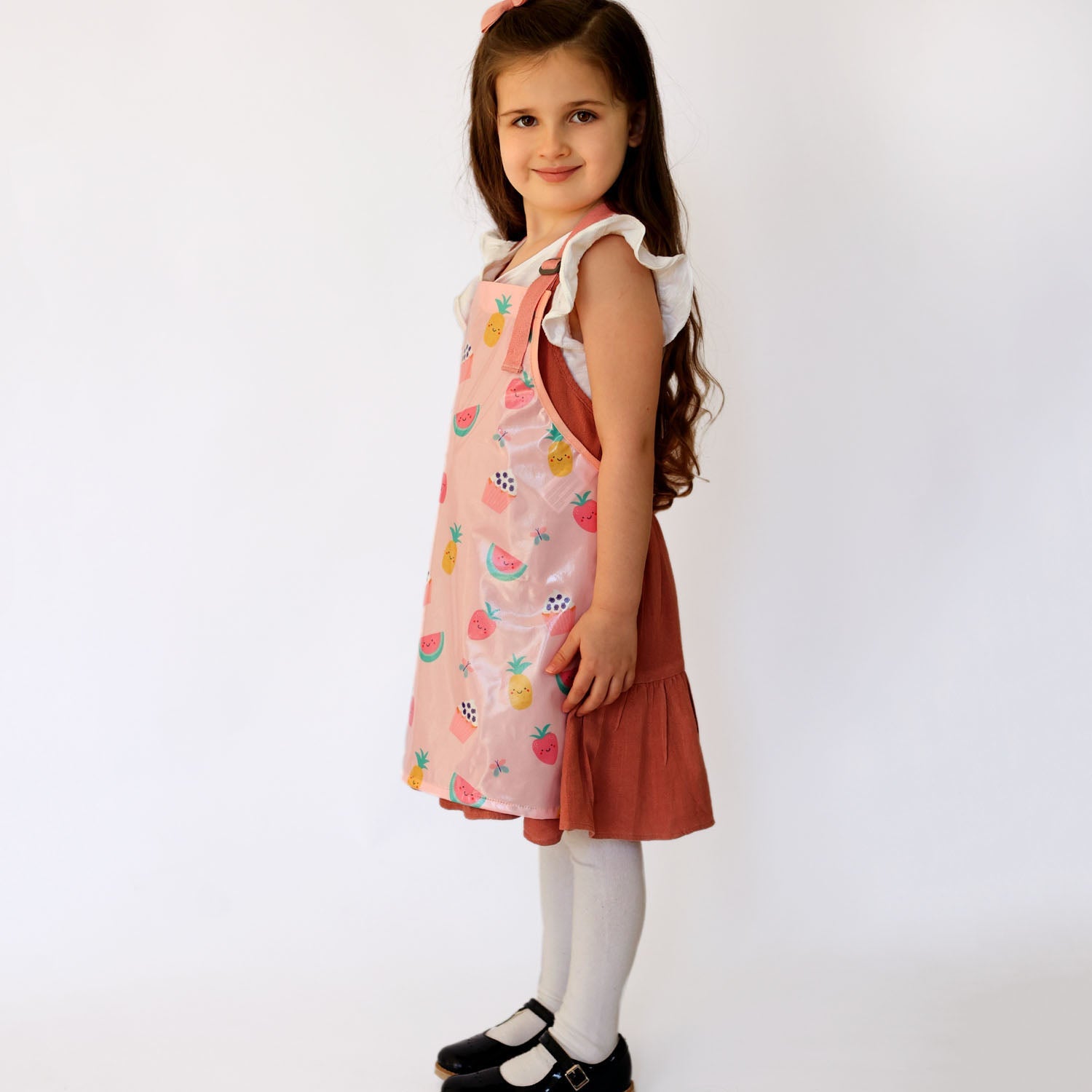 Children’s Wipe-Clean Baking Apron | Pink Yummy Treats