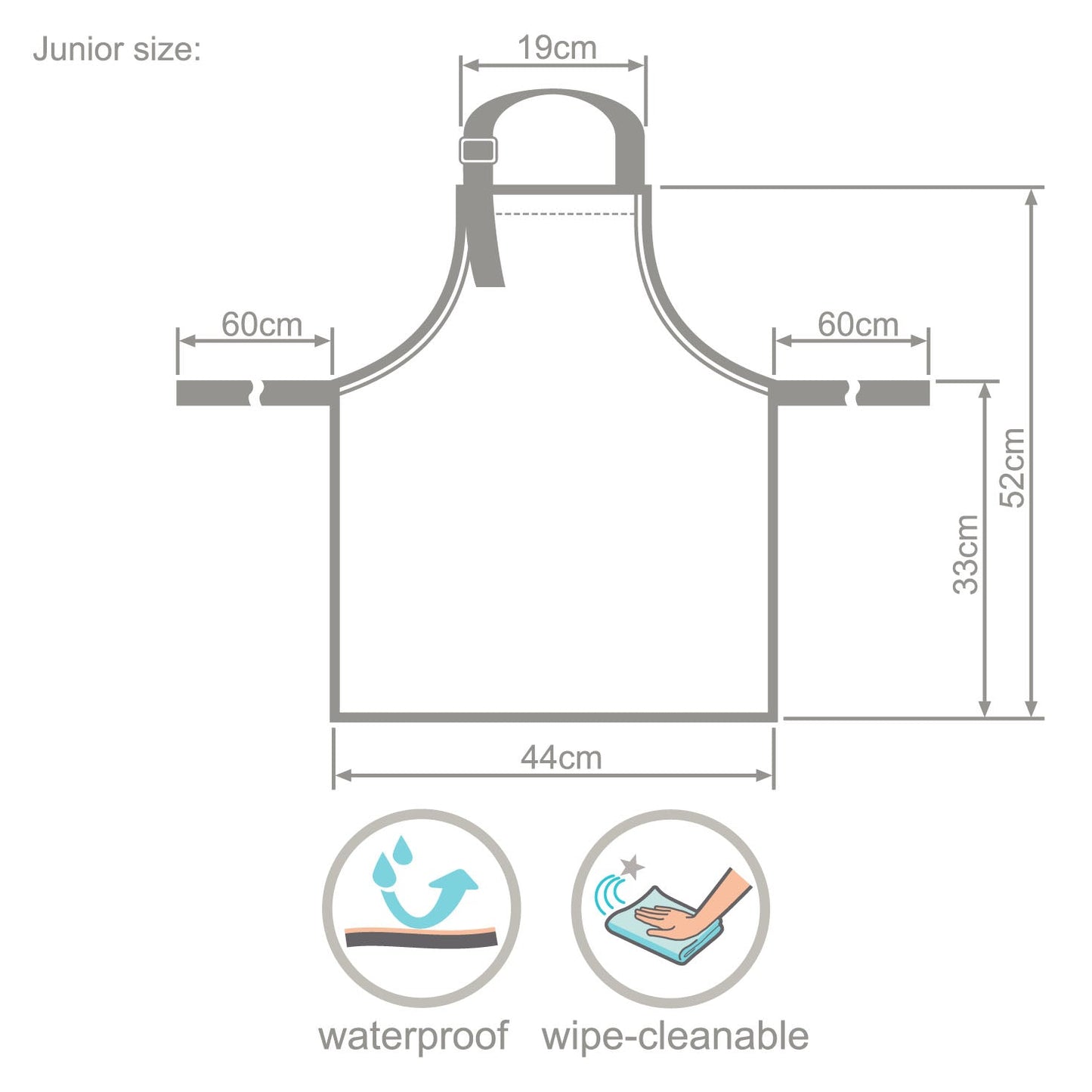 Children’s Wipe-Clean Baking Apron | Pink Yummy Treats