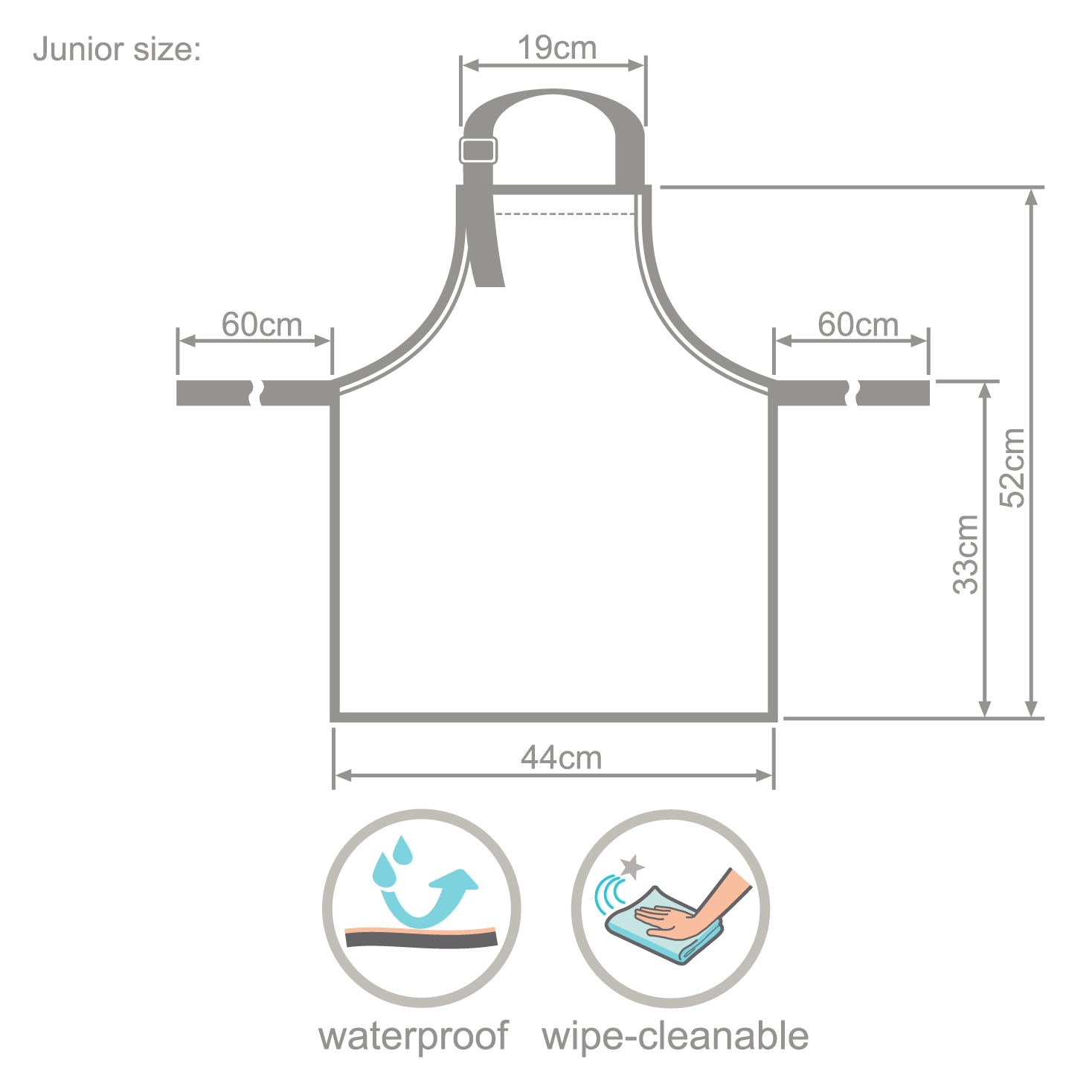 Children’s Wipe-Clean Baking Apron | Pink Yummy Treats