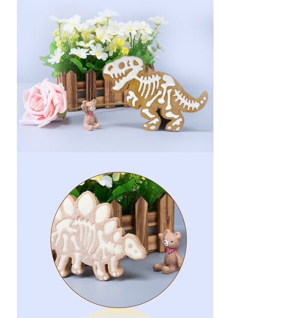 Dinosaur Biscuit Cutters & Stampers, Set of 3