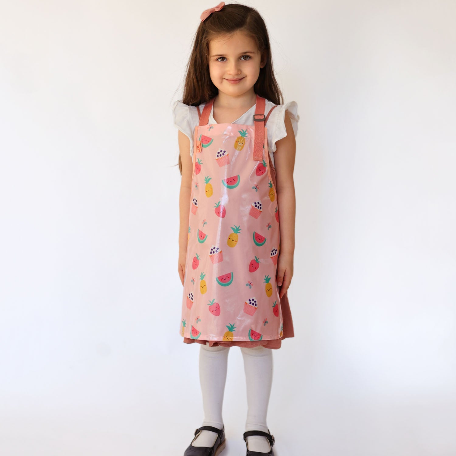 Children’s Wipe-Clean Baking Apron | Pink Yummy Treats