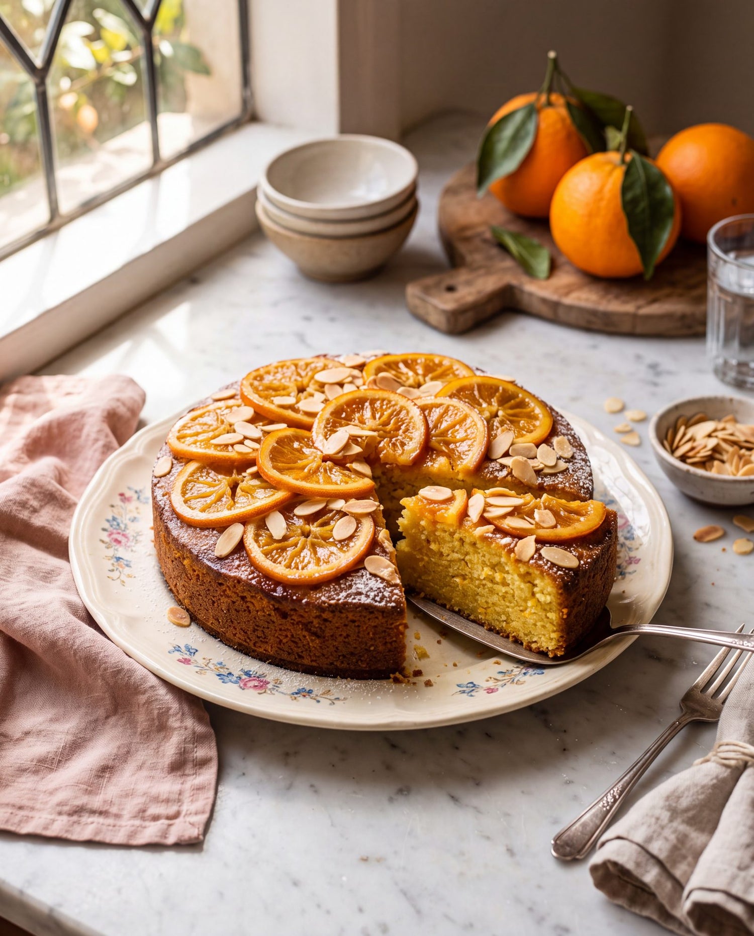 Mum's sugar-free orange and almond cake