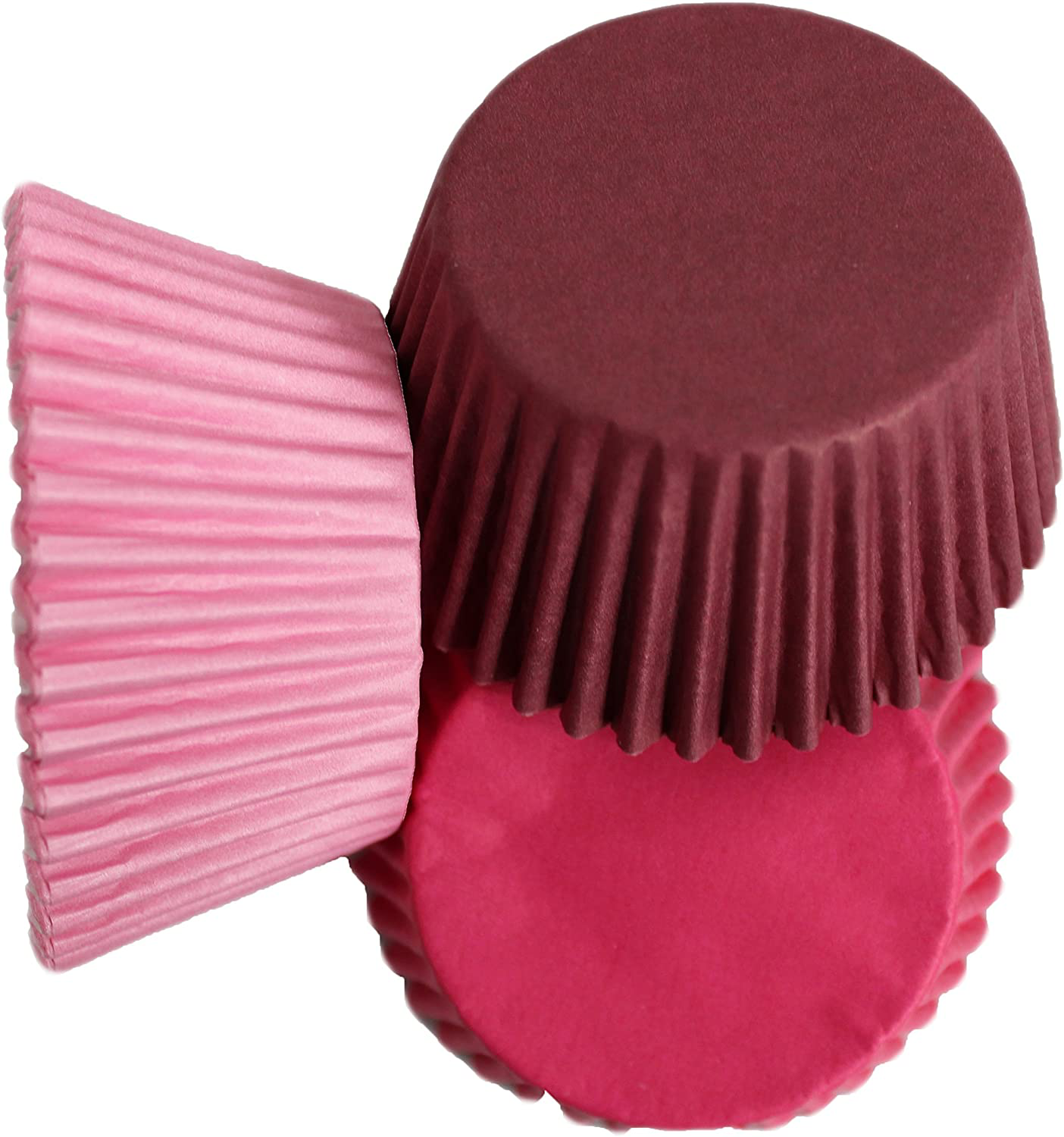 Scrumptious Solid Pink, Cerise and Burgundy Cupcake X 36 Cases